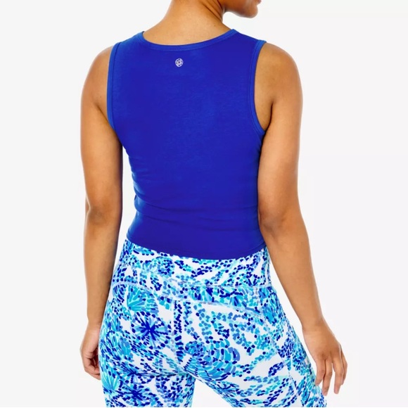 NWT: Lilly Pulitzer Greer Tank, Blue Grotto, XL - Picture 5 of 7